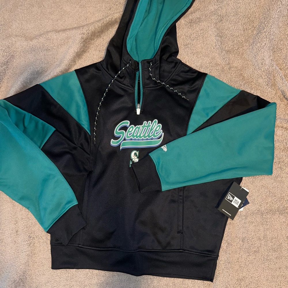 MLB Black and Green Sporty Jacket